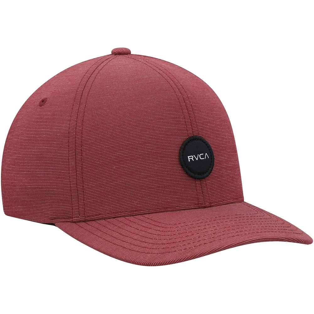 Men's RVCA Burgundy Shane Flex Hat