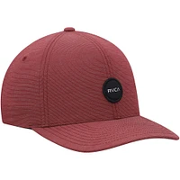 Men's RVCA Burgundy Shane Flex Hat