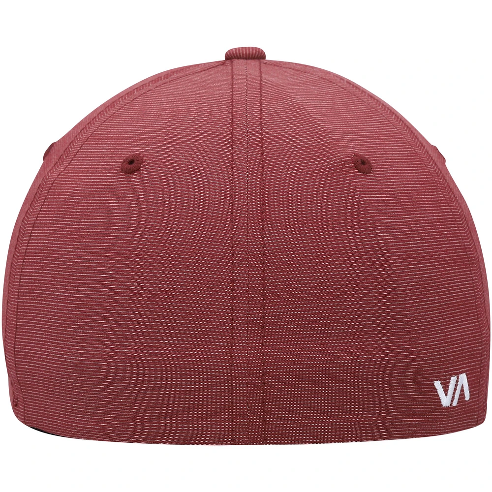 Men's RVCA Burgundy Shane Flex Hat