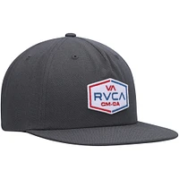 Men's RVCA Charcoal Layover Snapback Hat