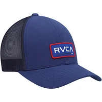 Men's RVCA Navy Logo Ticket Trucker III - Snapback Hat