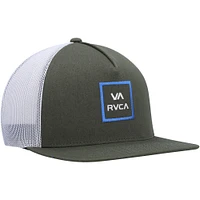Men's RVCA  Olive VA All the Way Trucker Snapback Hat