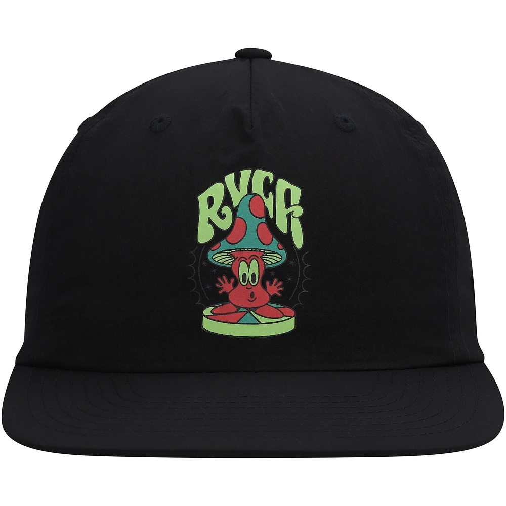 Men's RVCA x Dmote Black Wordmark - Snapback Hat