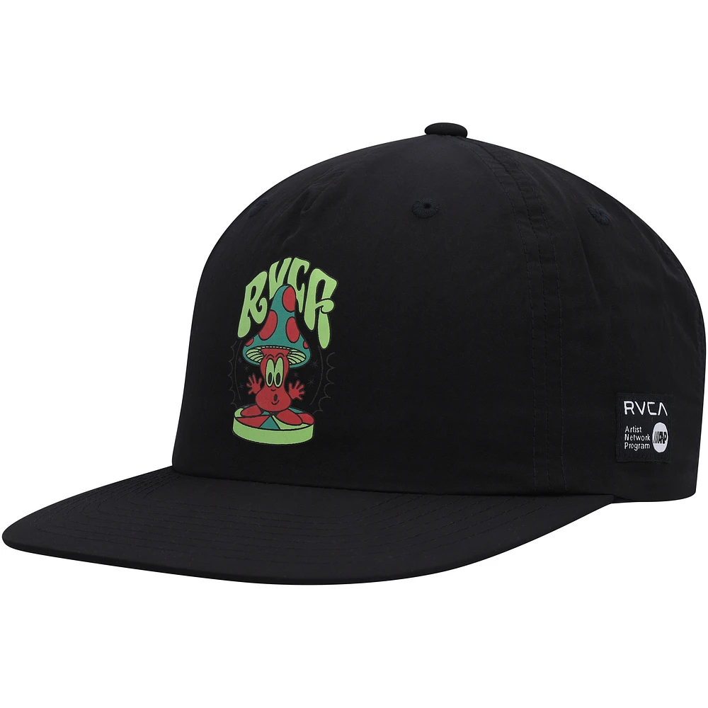 Men's RVCA x Dmote Black Wordmark - Snapback Hat