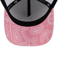 Men's New Era  Pink Ryan Blaney 9FORTY A-Frame Trucker Paisley Adjustable Hat