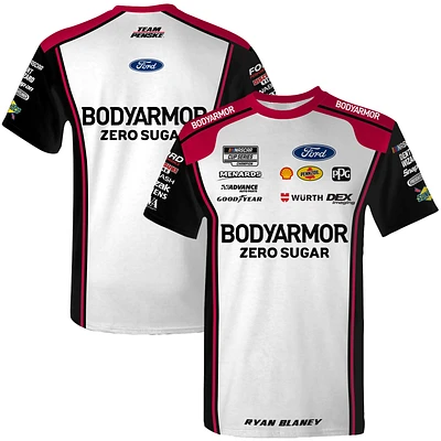 T-shirt noir de l'équipe Penske pour hommes, Ryan Blaney BodyArmor