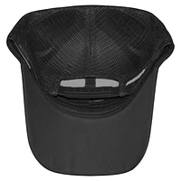 Unisex Checkered Flag Sports Black Ryan Blaney Menards Flame Trucker Adjustable Hat