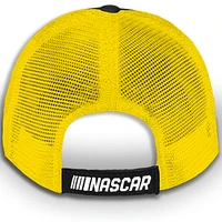 Unisex Checkered Flag Sports Yellow Ryan Blaney Menards Trucker Adjustable Hat