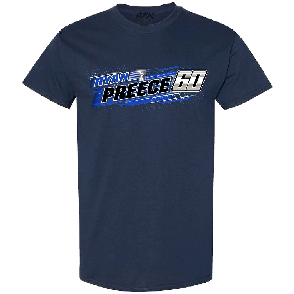 Men's Checkered Flag Sports Navy Ryan Preece Name & Number T-Shirt