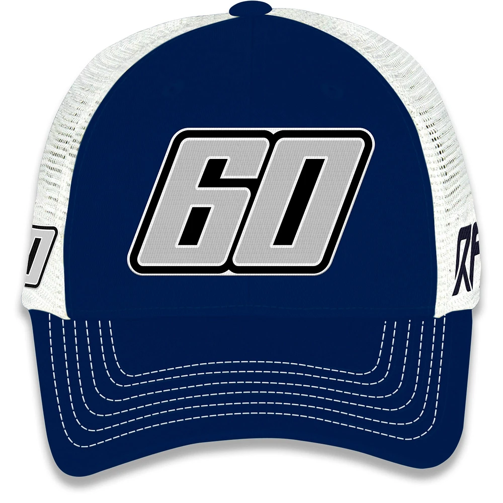 Men's Checkered Flag Sports Navy Ryan Preece Number Adjustable Hat