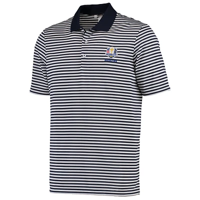 Men's adidas Navy/White 2016 Ryder Cup Performance 3-Color Stripe Polo