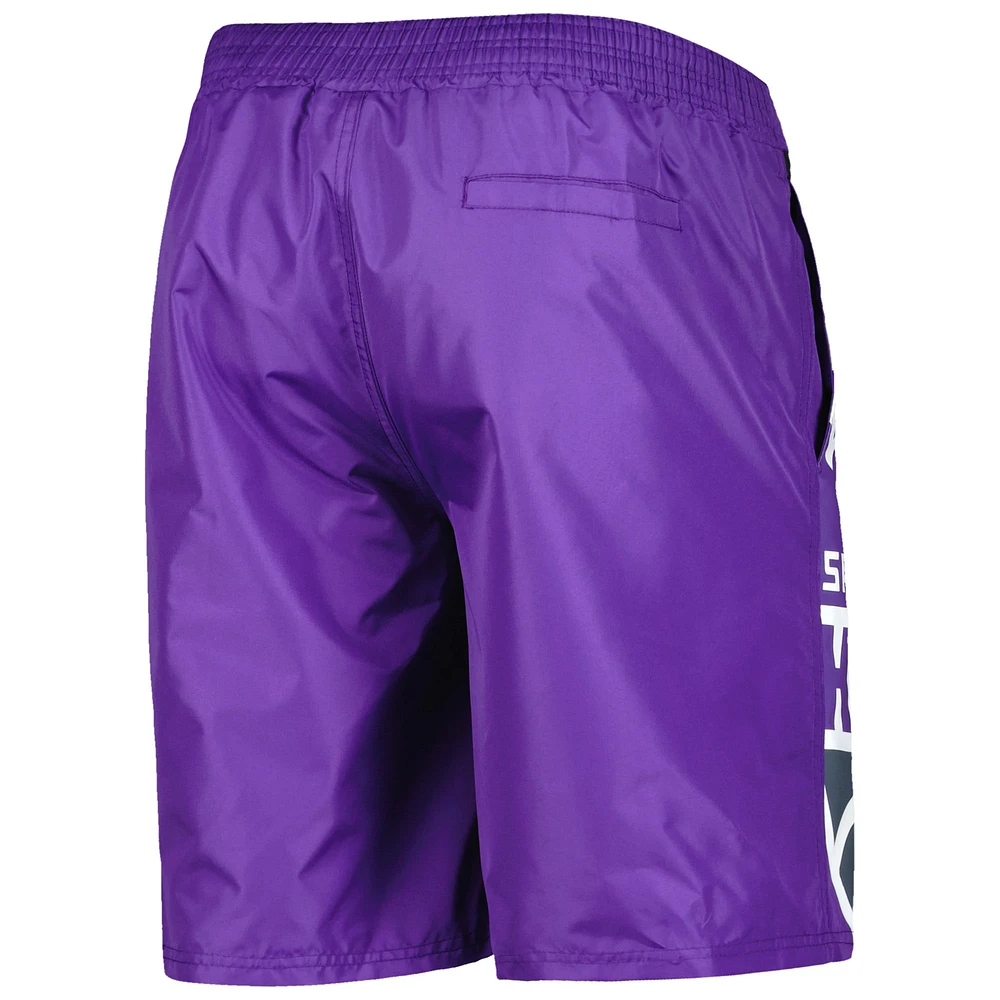 G-III Sports by Carl Banks Maillot de bain violet Sacramento Kings Sea Wind pour homme