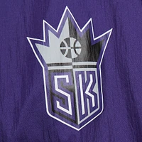 Veste coupe-vent entièrement zippée noire pour homme Mitchell & Ness Hardwood Classics Big Shot des Sacramento Kings
