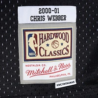 Men's Mitchell & Ness Chris Webber Purple/Black Sacramento Kings Hardwood Classics 2000/01 Split Swingman Jersey