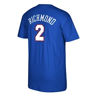 Men's Mitchell & Ness Mitch Richmond Royal Sacramento Kings 35th Anniversary Hardwood Classics Name Number T-Shirt