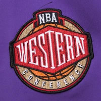 Men's Mitchell & Ness Purple Sacramento Kings Hardwood Classics Nights Team Leader Satin Full-Zip Jacket