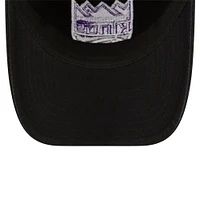 Men's New Era Black Sacramento Kings Team 2.0 9TWENTY Adjustable Hat