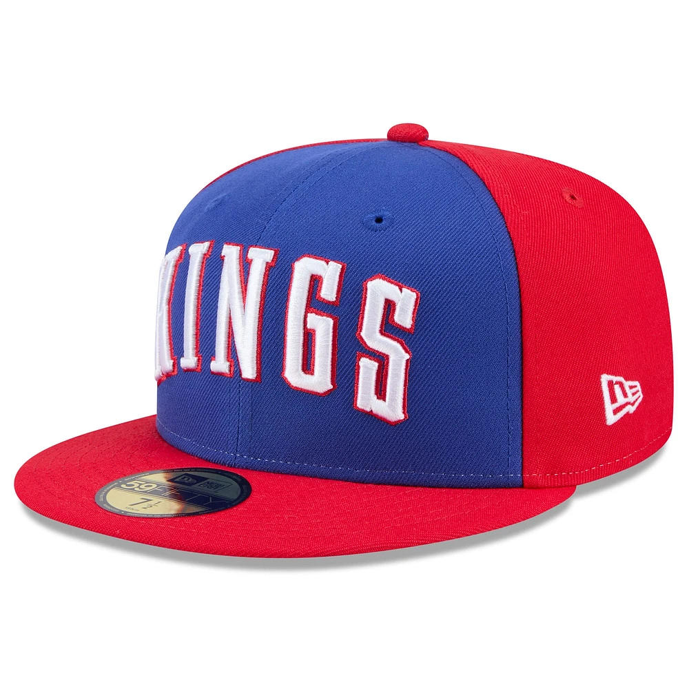 Men's New Era  Blue Sacramento Kings 2024/25 City Edition 59FIFTY Fitted Hat