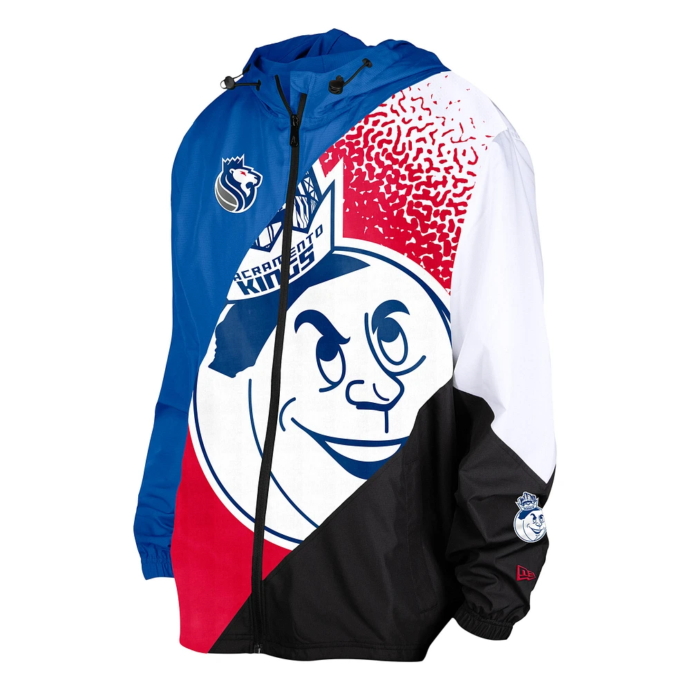 Men's New Era  Blue Sacramento Kings 2024/25 City Edition Full-Zip Windbreaker Jacket