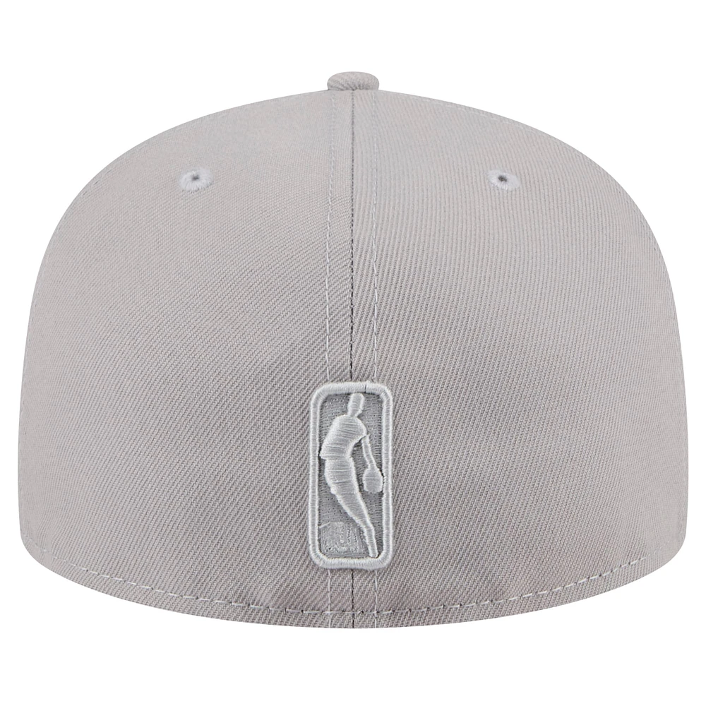 Men's New Era Gray Sacramento Kings Color Pack 59FIFTY Fitted Hat