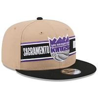 Men's New Era Tan/Black Sacramento Kings 2024 NBA Draft 9FIFTY Snapback Hat