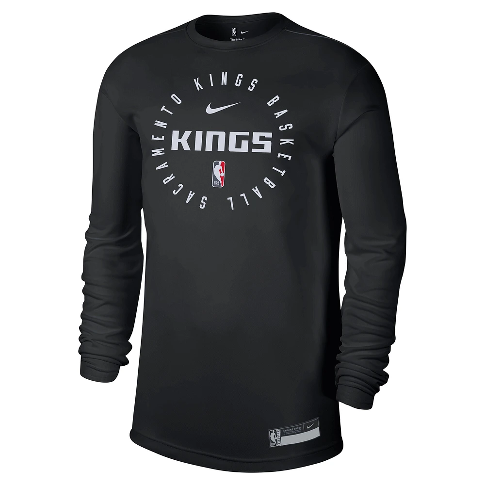 Men's Nike Black Sacramento Kings 2024/25 Legend On-Court Practice Long Sleeve T-Shirt