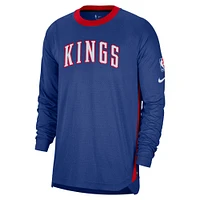 Men's Nike Blue Sacramento Kings 2024/25 City Edition Authentic Pregame Performance Long Sleeve Shooting T-Shirt