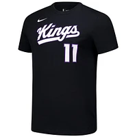 Men's Nike Domantas Sabonis Black Sacramento Kings Icon Edition Name & Number T-Shirt