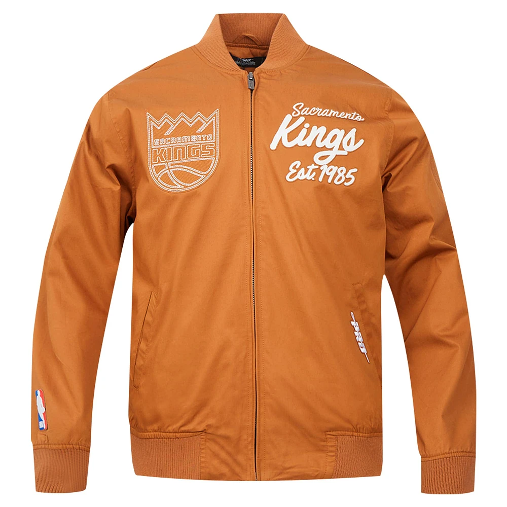 Men's Pro Standard Brown Sacramento Kings Paint The City Full-Zip Jacket