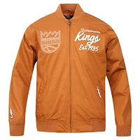 Men's Pro Standard Brown Sacramento Kings Paint The City Full-Zip Jacket