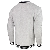 Men's Stadium Essentials Heather Gray Sacramento Kings Club Level Pullover Sweatshirt