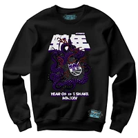 Sweat-shirt unisexe NBALab x Hyperfly Black Sacramento Kings Collection Année du serpent Nouvel An lunaire