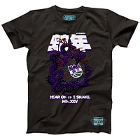 T-shirt unisexe NBALab x Hyperfly Heather Black Sacramento Kings Collection Année du serpent Nouvel An lunaire