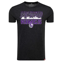 Unisex Sportiqe Heather Black Sacramento Kings Comfy Super Soft Tri-Blend T-Shirt