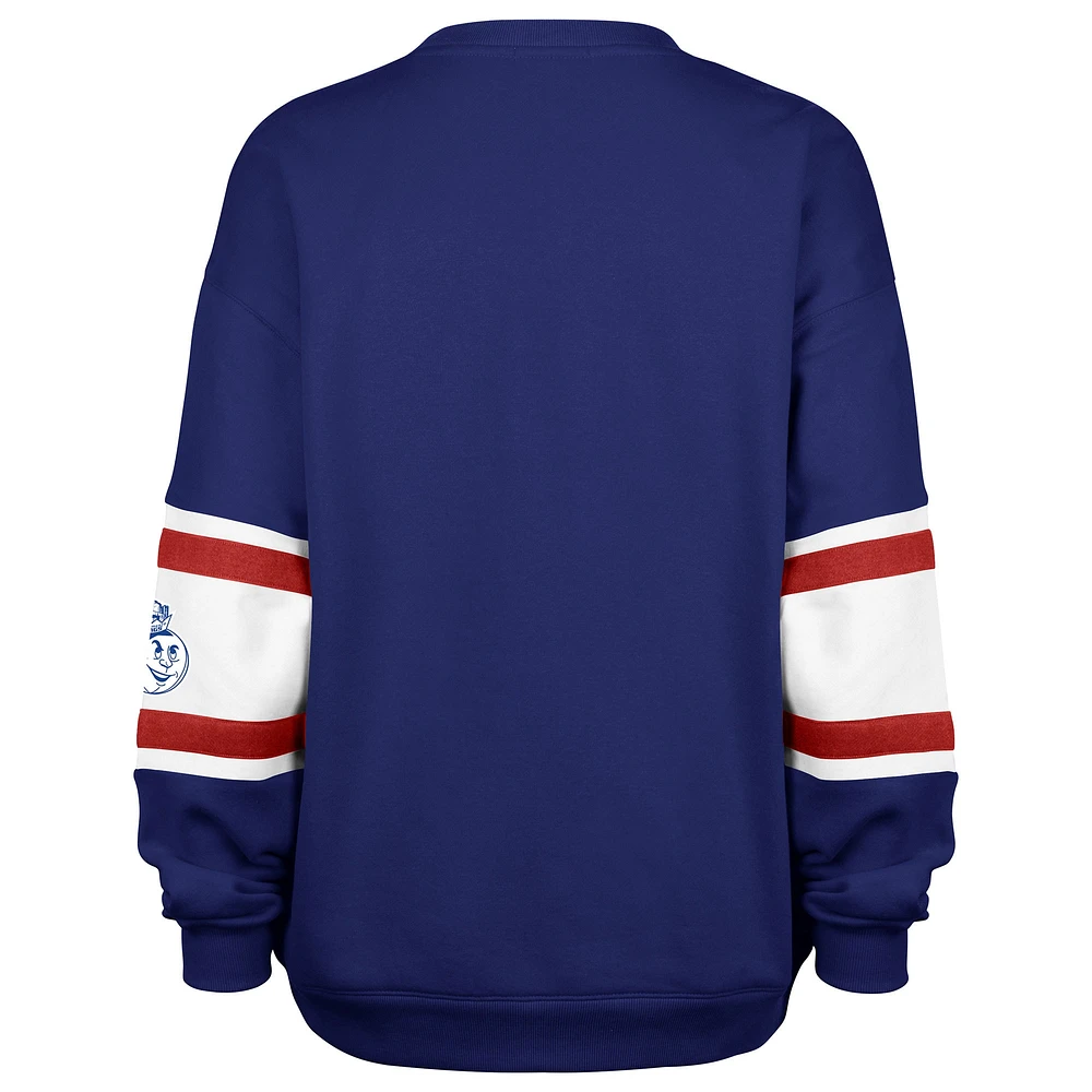 Women's '47 Royal Sacramento Kings 2024/25 City Edition Steadfast Paneled Pullover Sweatshirt