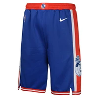Youth Nike  Blue Sacramento Kings 2024/25 City Edition Swingman Performance Shorts
