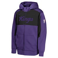 Youth Nike Purple/Black Sacramento Kings Authentic On-Court Showtime Performance Full-Zip Hoodie