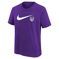 Youth Nike Purple Sacramento Kings Swoosh T-Shirt