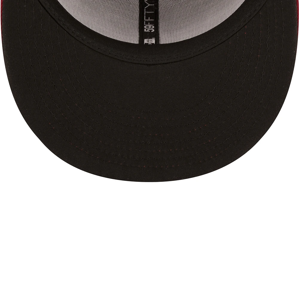 NWE SACRIV RED HOME MIB AUTHENTIC COLLECTION 59FIFTY HATMENHIC