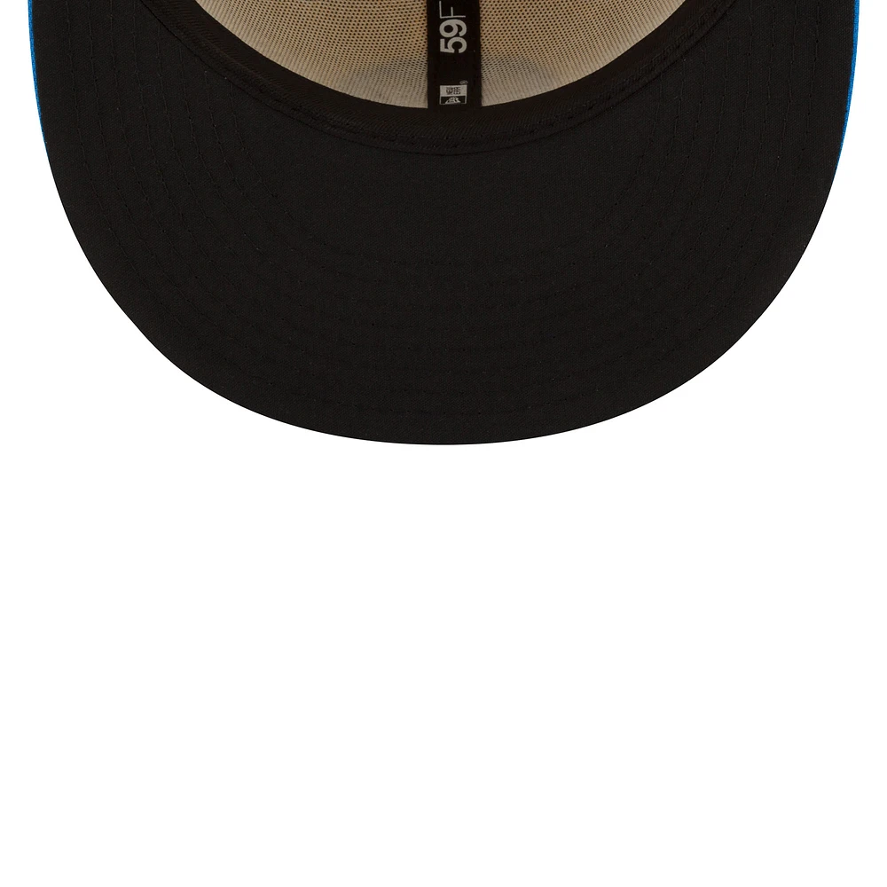 Men's New Era Yellow Sacramento River Cats Copa De La Diversion 59FIFTY Fitted Hat