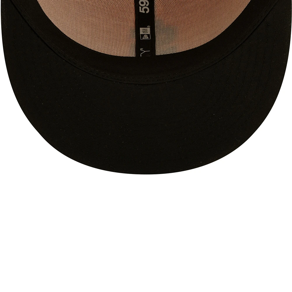 Men's New Era Gold Salt Lake Bees Authentic Collection 59FIFTY Fitted Hat