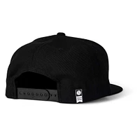 Men's Salty Crew Black Deep Reach Snapback Hat