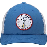 Men's Salty Crew Blue/Gray Bottom Dweller Retro Trucker Snapback Hat