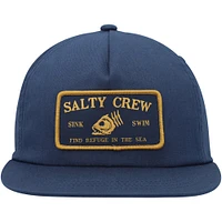 Men's Salty Crew Navy Fish Head Snapback Hat