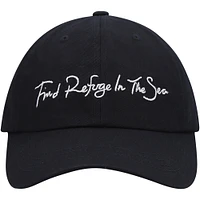 Women's Salty Crew Black Refuge Dad Adjustable Hat