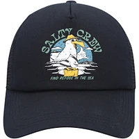 Youth Salty Crew  Black Gone Fishing Foamy Trucker Snapback Hat