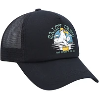Youth Salty Crew  Black Gone Fishing Foamy Trucker Snapback Hat