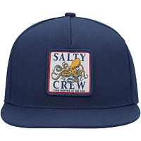 Youth Salty Crew Navy Ink Slinger Snapback Hat