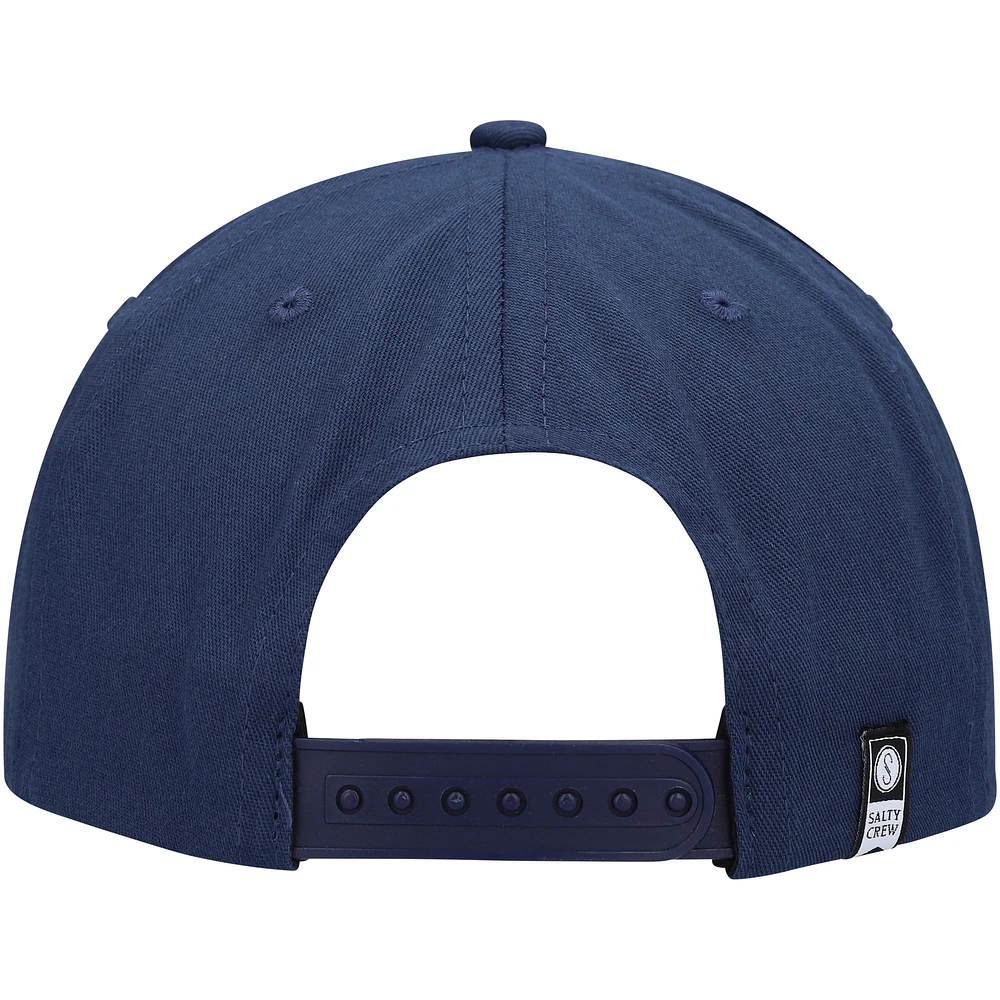 Youth Salty Crew Navy Ink Slinger Snapback Hat