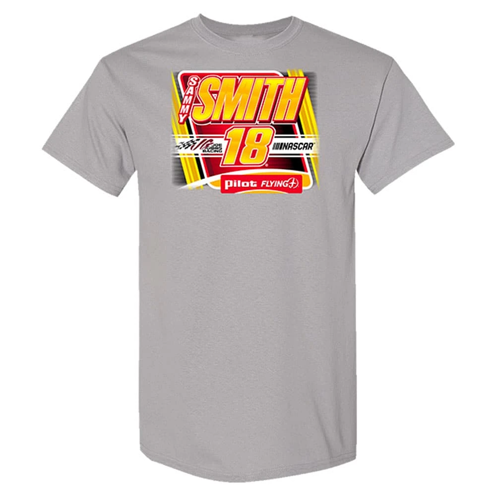 Men's Joe Gibbs Racing Team Collection  Gray Sammy Smith 2023 #18 Pilot/Flying J T-Shirt